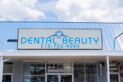 outside the office of Dental Beauty in Feasterville, TN
