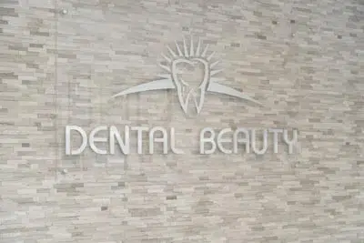Dental Beauty sign hanging in their office in Feasterville, PA