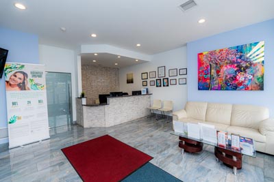 front office and waiting room at Dental Beauty in Feasterville, PA